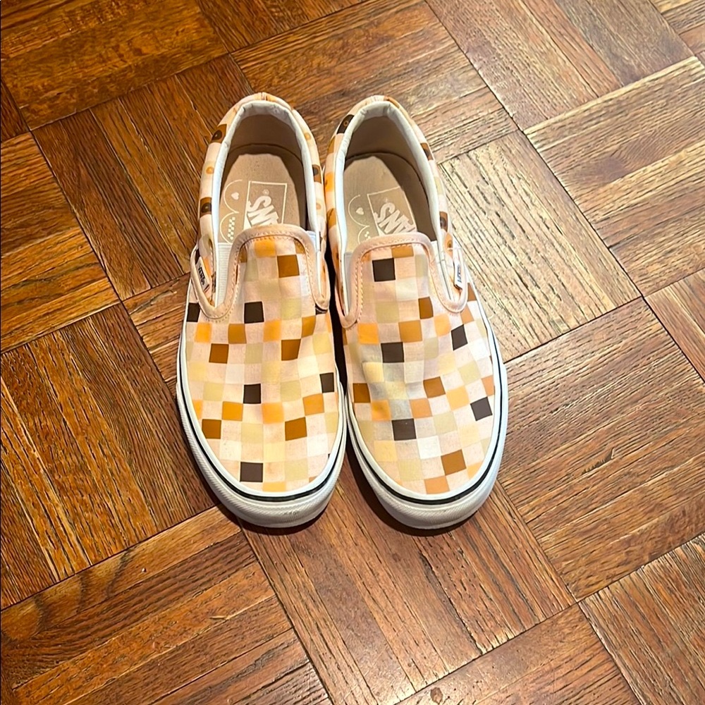 Unisex Vans Slip-On Checkerboard Shoes - Multicolor